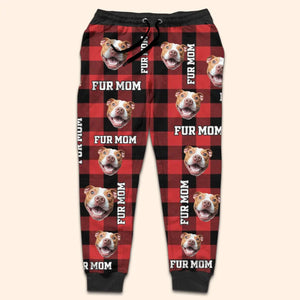 Câlins de Noël personnalisés avec photo de mon animal de compagnie - Pantalon de survêtement unisexe personnalisé pour chien et chat - Cadeau de Noël pour propriétaires et amoureux des animaux
