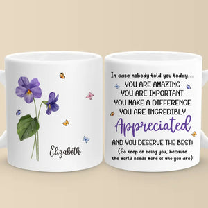 Tu mérites le meilleur - Mug personnalisé Bestie - Cadeau de Noël pour meilleures amies, meilleures amies, sœurs