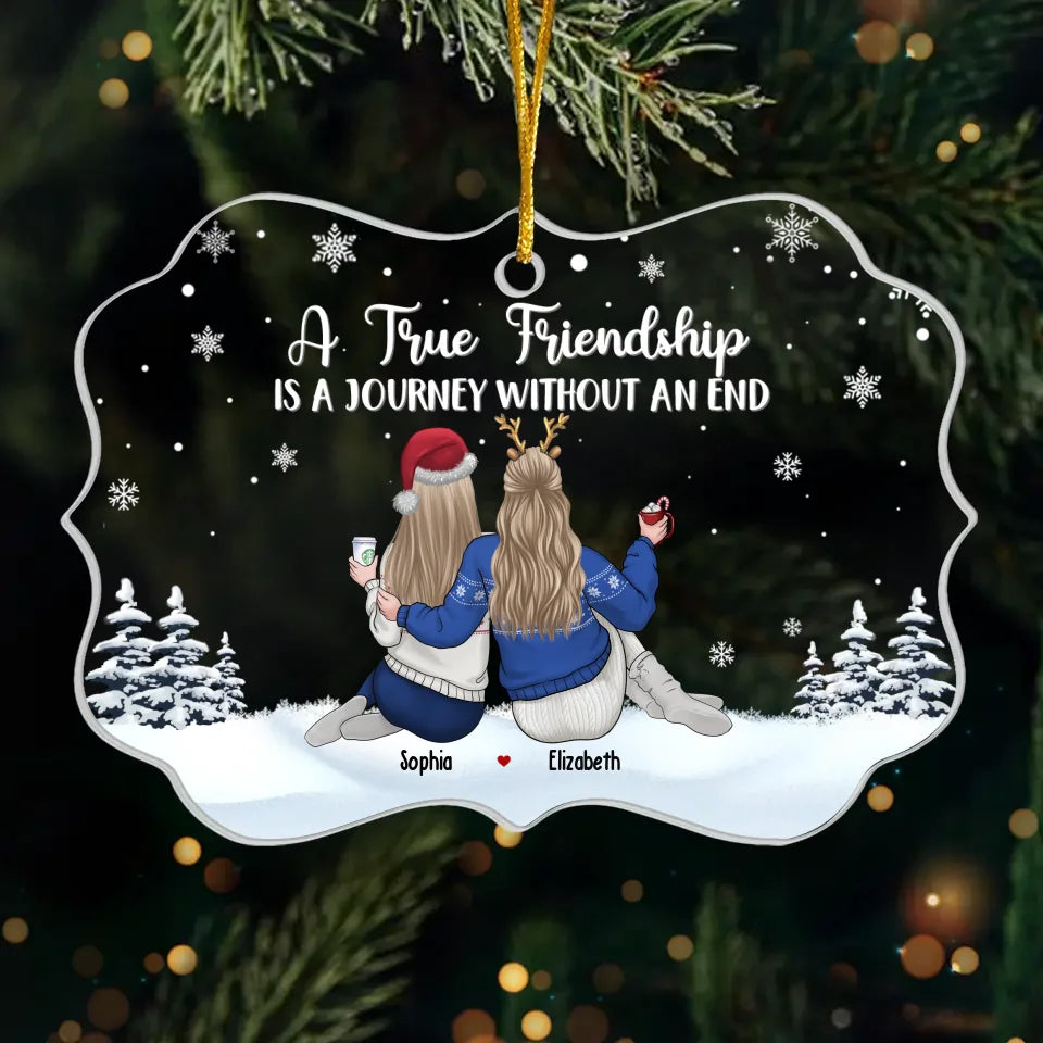 Les filles sont toujours meilleures ensemble - Décoration personnalisée pour meilleure amie - Forme Benelux en acrylique - Cadeau de Noël pour meilleures amies, meilleures amies, sœurs