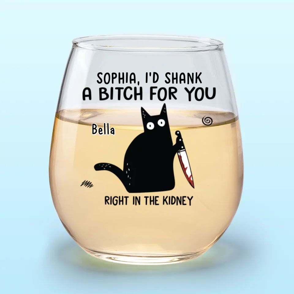 Aimer et détester les mêmes choses, voilà ce qui fait une amitié solide - Verre à vin personnalisé pour ami - Cadeau de Noël pour meilleurs amis, sœurs, membres de la famille, collègues