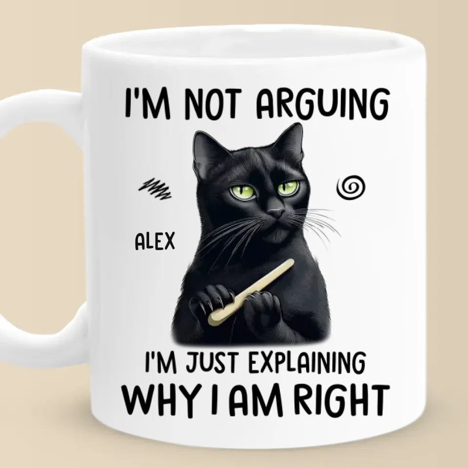 Je vous explique simplement pourquoi j'ai raison - Mug personnalisé pour ami - Cadeau de Noël, cadeau d'anniversaire pour meilleurs amis, membres de la famille, collègues, vous-même