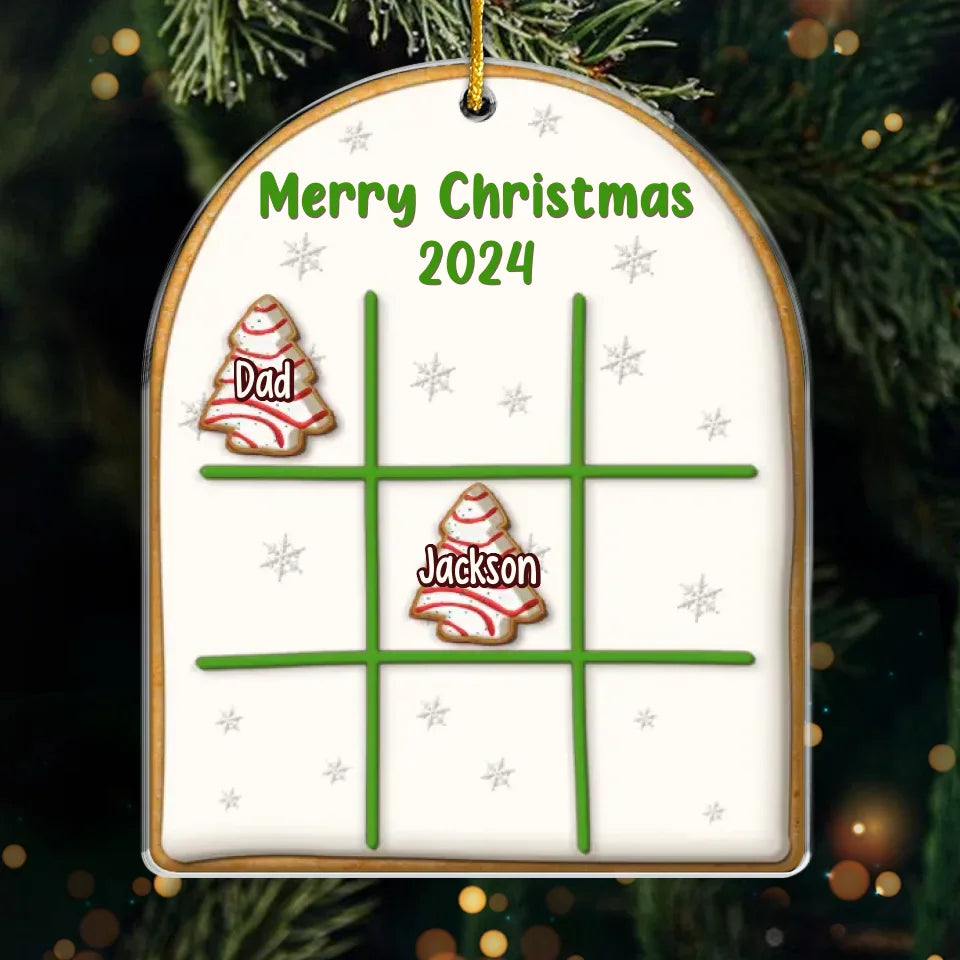Noël est le jour qui rassemble tous les moments - Décoration personnalisée pour la famille - Forme personnalisée en acrylique - Cadeau de Noël pour les membres de la famille