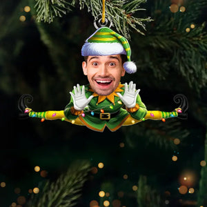 Décoration de Noël personnalisée avec photo - Décoration de Noël personnalisée en acrylique - Cadeau de Noël pour toute la famille