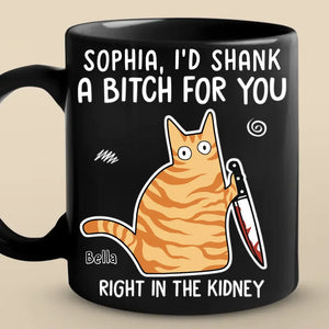 Les vrais amis ne se séparent jamais - Tasse noire personnalisée pour ami - Cadeau pour meilleurs amis, sœurs, membres de la famille, collègues