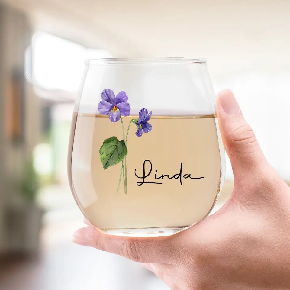 Les amis sont comme des fleurs, ils remplissent le monde de beauté - Verre à vin personnalisé Bestie - Nouvelle arrivée, cadeau pour les meilleures amies, BFF, sœurs AMZ