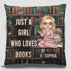 Je vais à la librairie pour trouver mon âme - Coussin personnalisé - Cadeau pour les amoureux des livres