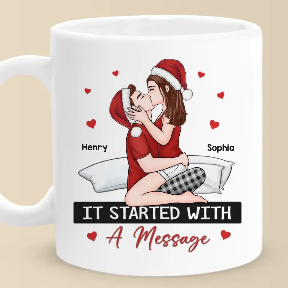 Chaque baiser est une promesse éternelle - Mug personnalisé pour couple - Cadeau de Noël pour mari et femme, anniversaire