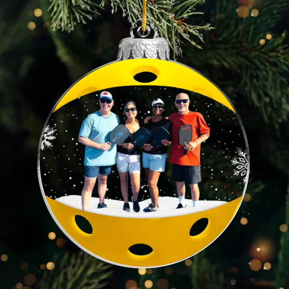 Photo personnalisée : le mélange parfait de compétence et de plaisir - Ornement personnalisé sportif - Forme personnalisée en acrylique - Cadeau de Noël pour les amateurs de sport et les joueurs de sport