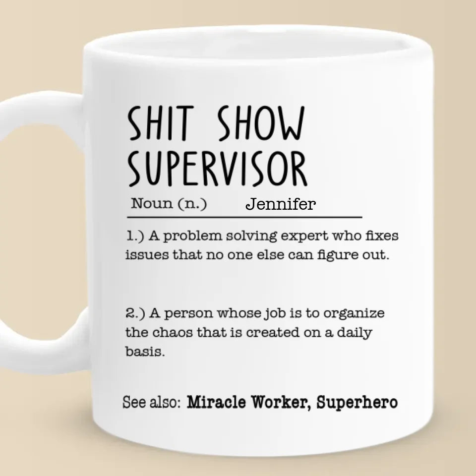 Gère le chaos comme un pro - Mug personnalisé pour ami - Cadeau de Noël pour meilleurs amis, sœurs, membres de la famille, collègues