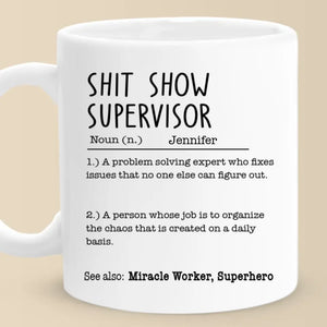Gère le chaos comme un pro - Mug personnalisé pour ami - Cadeau de Noël pour meilleurs amis, sœurs, membres de la famille, collègues
