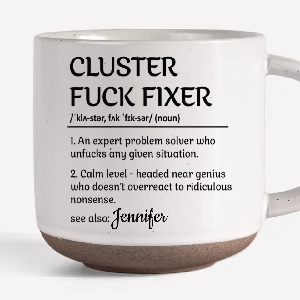 Tasse en céramique personnalisée « Expert en résolution de problèmes » - Cadeau pour collègues, collègues de travail, etc.