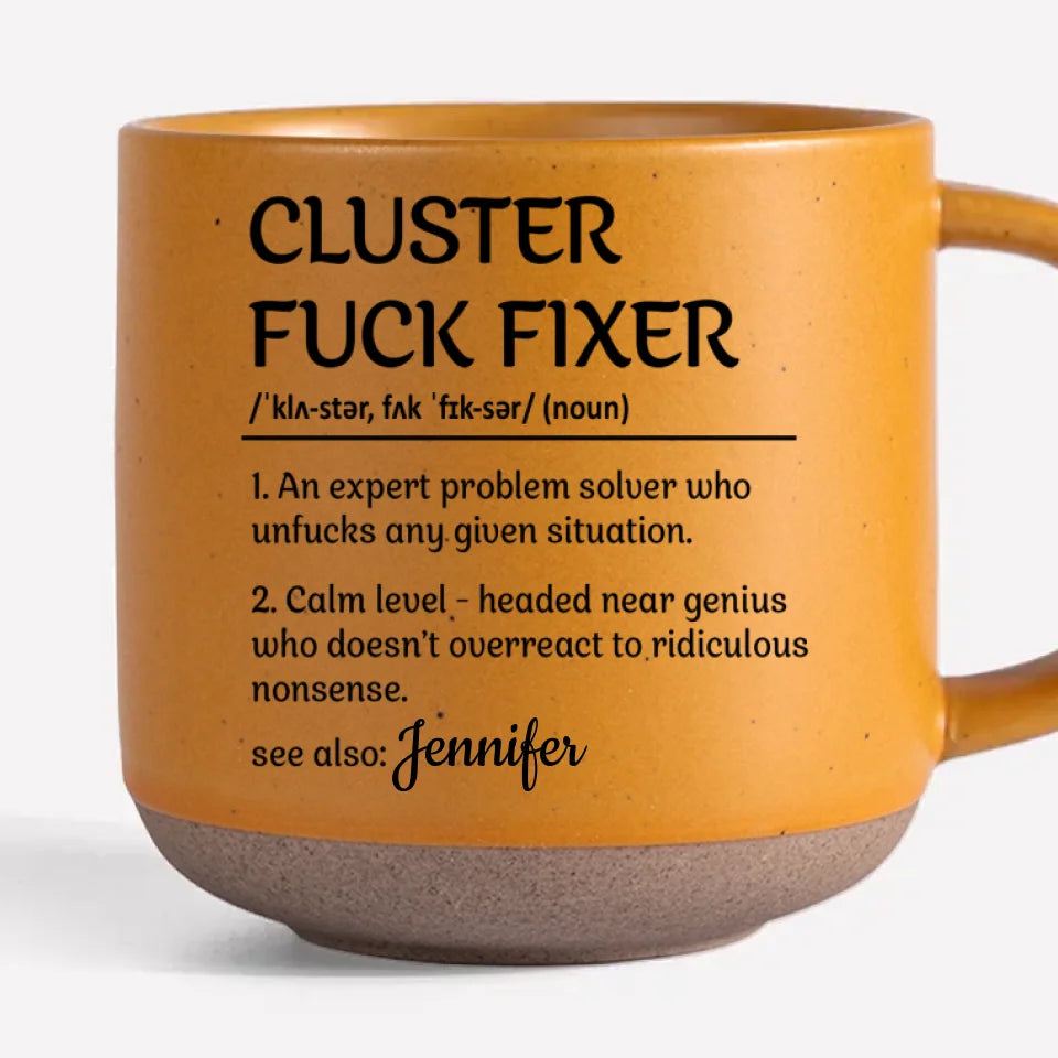 Tasse en céramique personnalisée « Expert en résolution de problèmes » - Cadeau pour collègues, collègues de travail, etc.