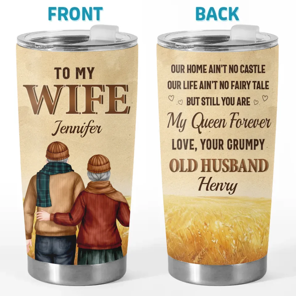 En toi, j'ai trouvé ma maison - Verre personnalisé pour couple - Cadeau pour mari et femme, anniversaire