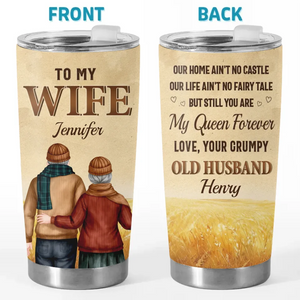 En toi, j'ai trouvé ma maison - Verre personnalisé pour couple - Cadeau pour mari et femme, anniversaire