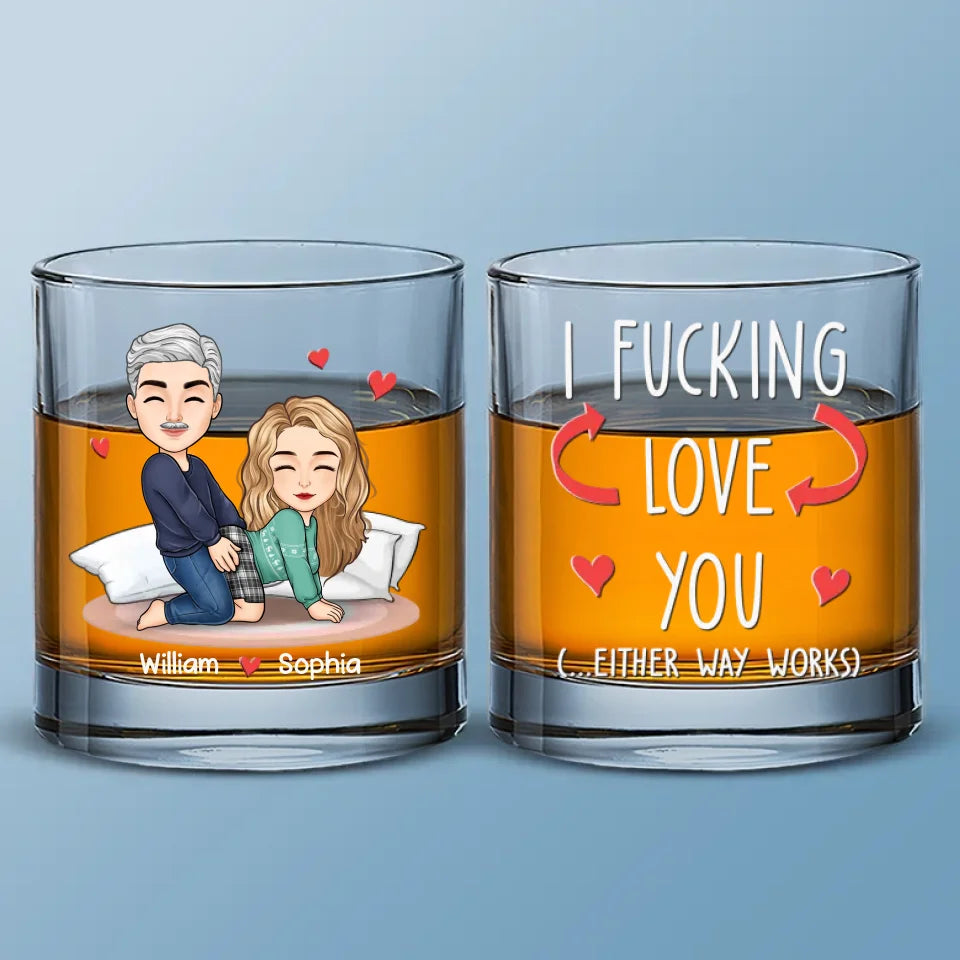 Tu es la pièce qui me manquait - Verre à whisky personnalisé pour couple - Cadeau pour mari et femme, anniversaire