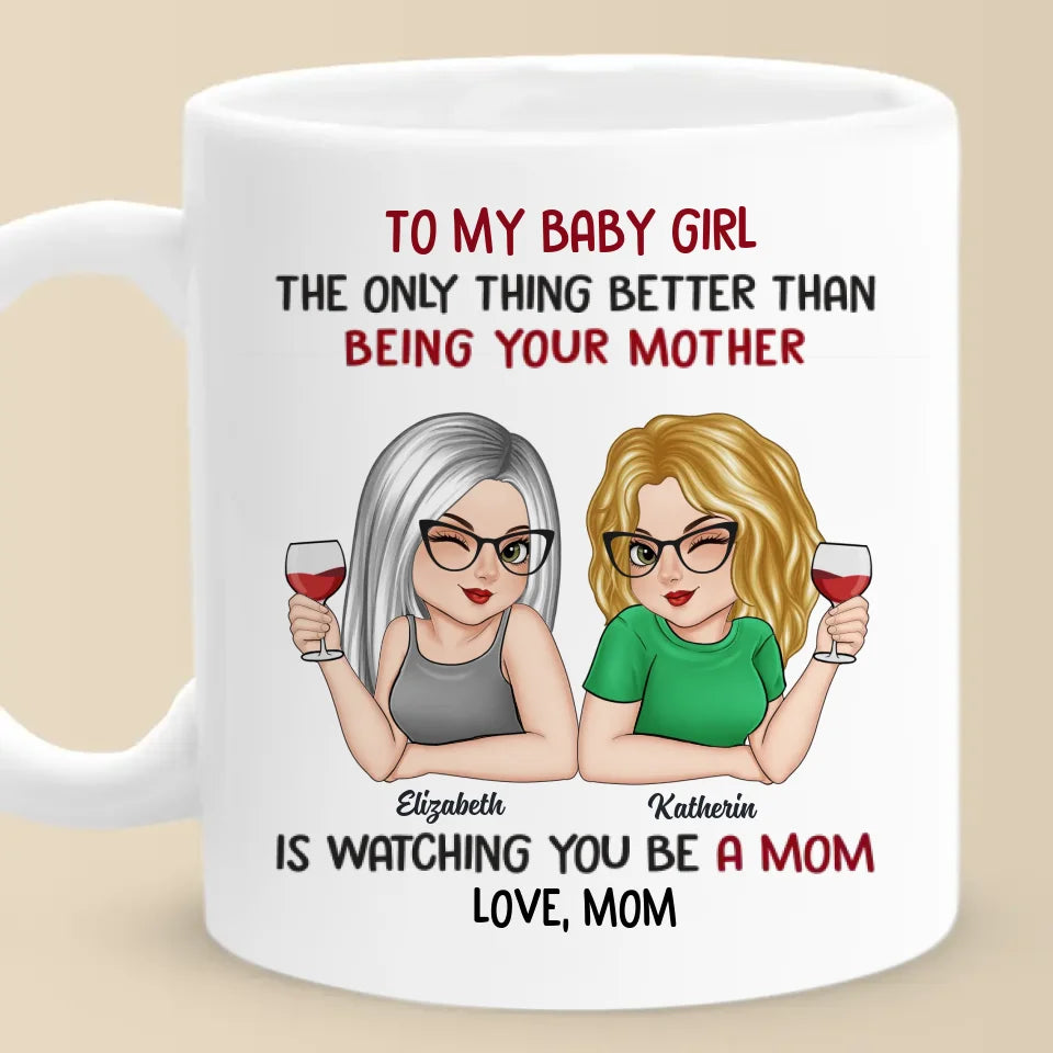 Ma plus grande récompense est de te voir prospérer en tant que mère - Tasse personnalisée pour la famille - Cadeau pour maman, fille