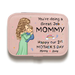 Vous faites un excellent travail - Coffret à bijoux personnalisé pour la famille - Cadeau de baby shower, cadeau pour la première maman