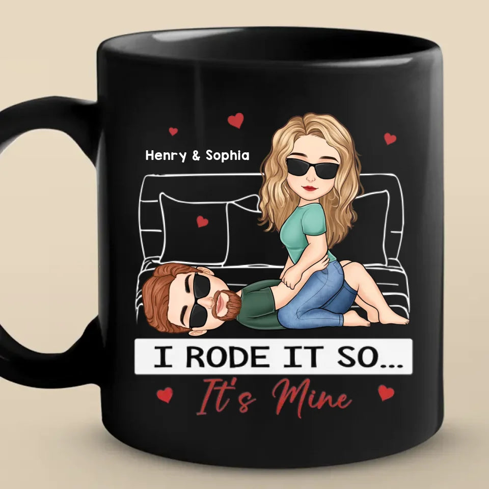 Mon entraînement cardio préféré - Mug noir personnalisé pour couple - Cadeau pour mari et femme, anniversaire