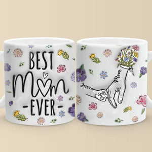 Sa main, mon ancre dans la tempête - Mug personnalisé 3D à effet gonflé - Cadeau pour maman, grand-mère