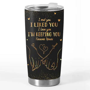 Tu es l'amour de ma vie - Verre personnalisé pour couple - Cadeau pour mari et femme, anniversaire, LGBTQ+