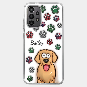 La vie serait dure sans toi - Coque de téléphone transparente personnalisée avec effet gonflé en 3D pour chien et chat - Cadeau pour propriétaires d'animaux et amoureux des animaux