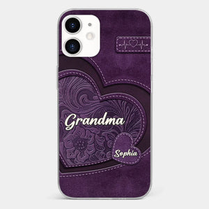 Grandma, Your Love Has Shaped Me In Lasting Ways - Family Personalized Custom Clear Phone Case - Gift For Mom, Grandma