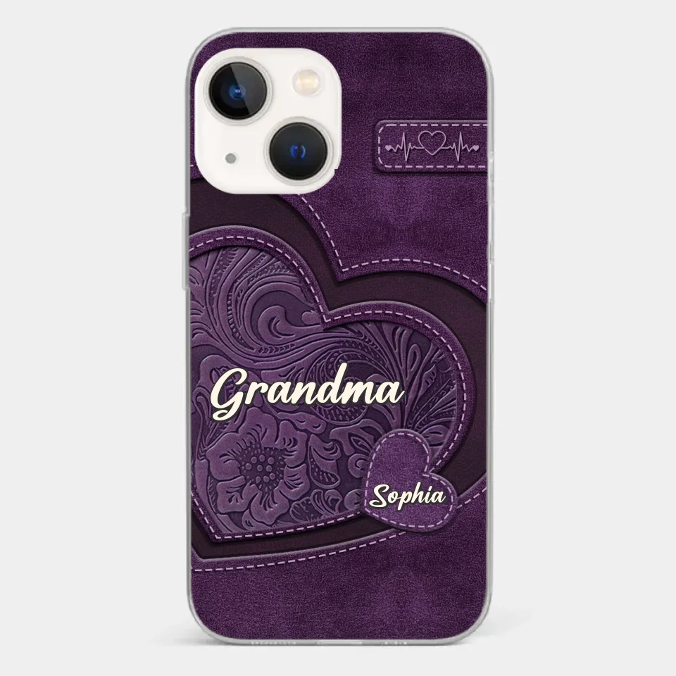 Grandma, Your Love Has Shaped Me In Lasting Ways - Family Personalized Custom Clear Phone Case - Gift For Mom, Grandma