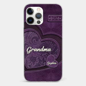 Grandma, Your Love Has Shaped Me In Lasting Ways - Family Personalized Custom Clear Phone Case - Gift For Mom, Grandma