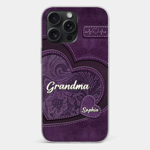 Grandma, Your Love Has Shaped Me In Lasting Ways - Family Personalized Custom Clear Phone Case - Gift For Mom, Grandma