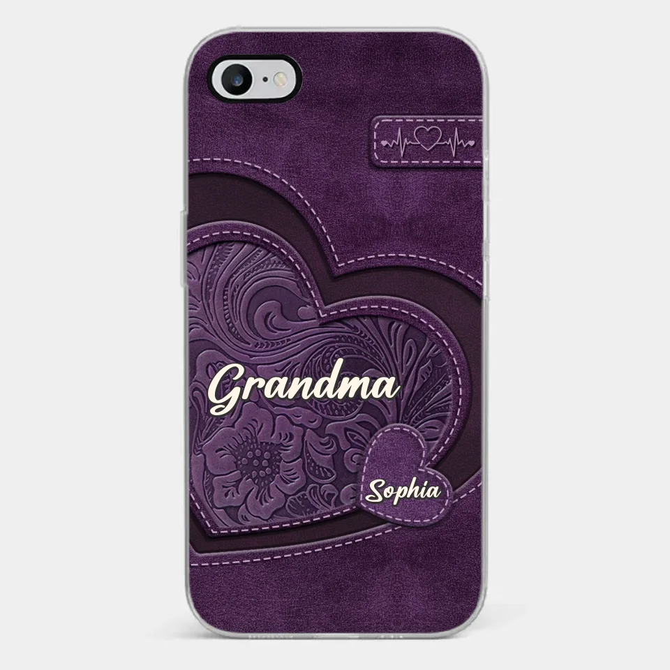 Grandma, Your Love Has Shaped Me In Lasting Ways - Family Personalized Custom Clear Phone Case - Gift For Mom, Grandma