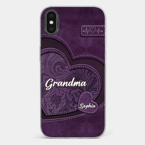 Grandma, Your Love Has Shaped Me In Lasting Ways - Family Personalized Custom Clear Phone Case - Gift For Mom, Grandma