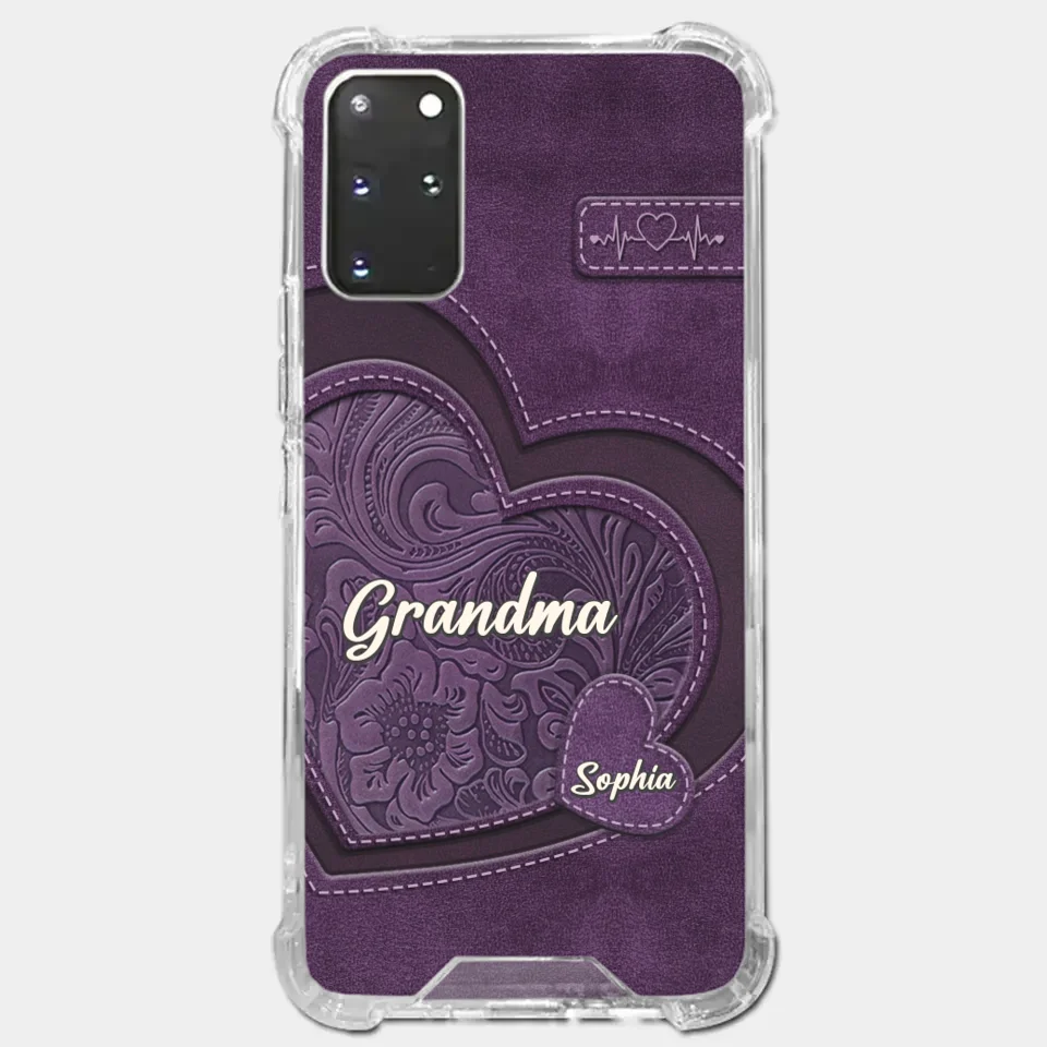 Grandma, Your Love Has Shaped Me In Lasting Ways - Family Personalized Custom Clear Phone Case - Gift For Mom, Grandma
