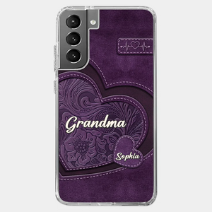 Grandma, Your Love Has Shaped Me In Lasting Ways - Family Personalized Custom Clear Phone Case - Gift For Mom, Grandma