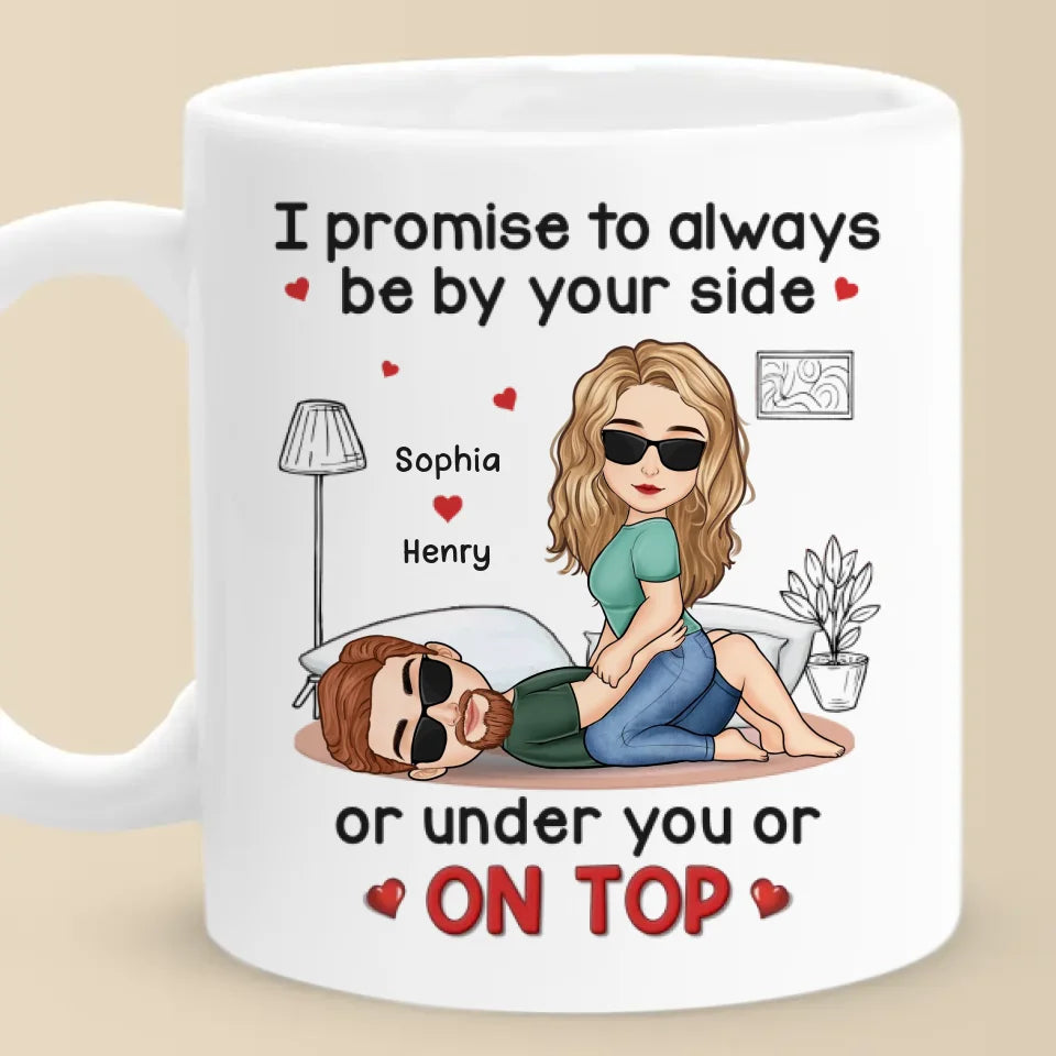 Je promets d'être toujours à tes côtés - Mug personnalisé pour couple - Cadeau pour mari et femme, anniversaire