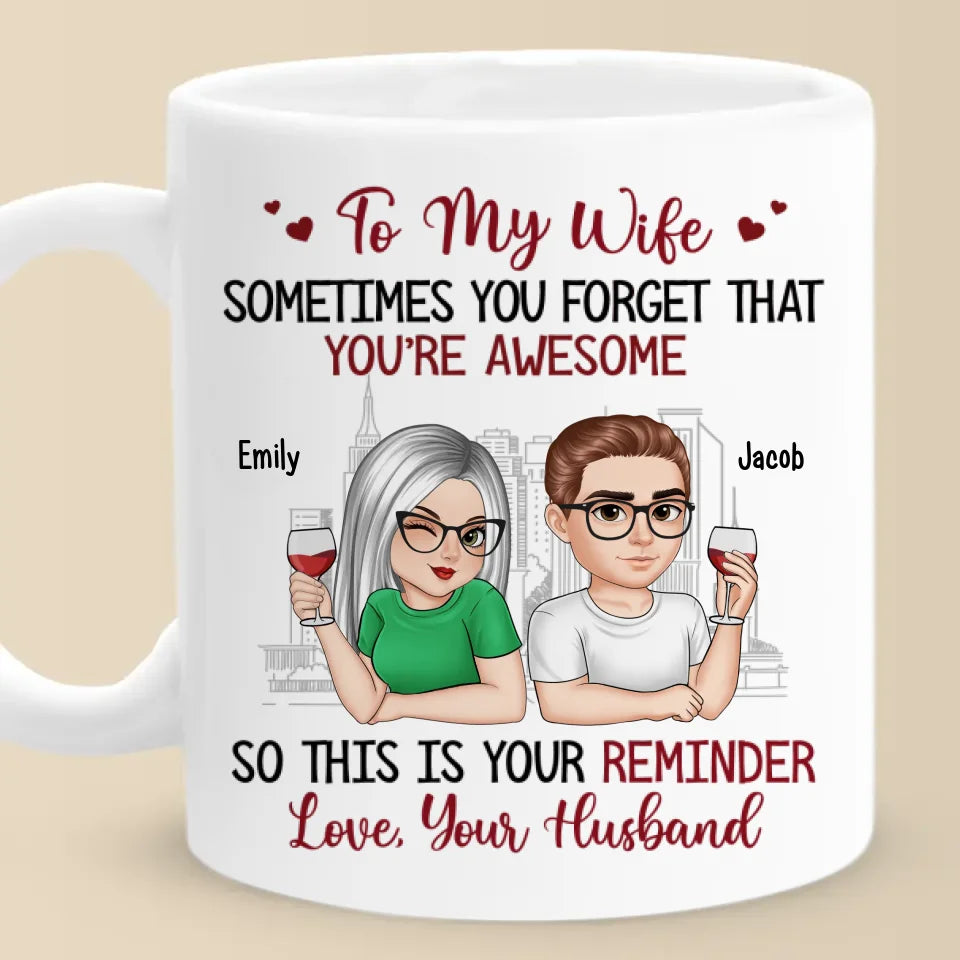 Tant de mes sourires commencent avec toi - Tasse personnalisée pour couple - Cadeau pour mari et femme, anniversaire