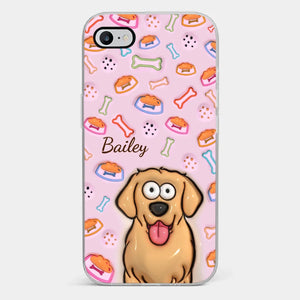 Nos amis à fourrure ne guérissent pas seulement les blessures, ils remplissent les cœurs d'amour - Coque de téléphone transparente personnalisée avec effet gonflé 3D pour chien - Cadeau pour les propriétaires d'animaux et les amoureux des animaux