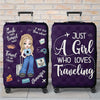 The Sky Is Calling And I Must Go - Travel Personalized Custom Luggage Cover - Summer Vacation Gift, Gift For Adventure Travel Lovers