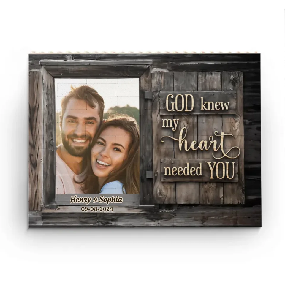 Photo personnalisée « Tout de moi, tout de toi » - Blocs de construction rectangulaires horizontaux personnalisés pour couple - Cadeau pour mari et femme, anniversaire