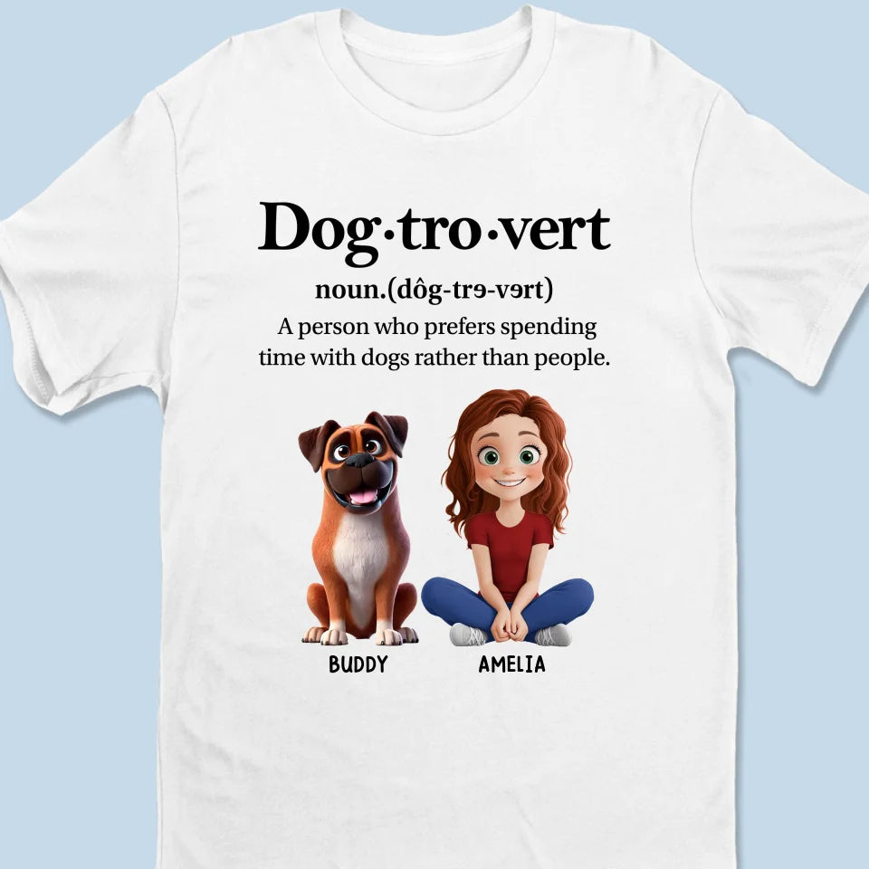 Dog-Tro-Vert, pour ceux qui trouvent la paix dans leurs pattes - T-shirt unisexe personnalisé pour chien, t-shirt premium, sweat à capuche - Cadeau pour propriétaires et amoureux des animaux
