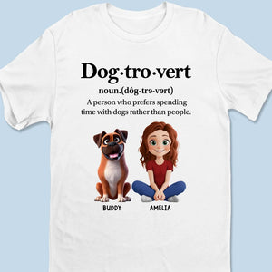 Dog-Tro-Vert, pour ceux qui trouvent la paix dans leurs pattes - T-shirt unisexe personnalisé pour chien, t-shirt premium, sweat à capuche - Cadeau pour propriétaires et amoureux des animaux