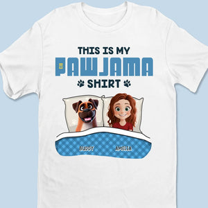 T-shirt « This Is My Pawjama » - T-shirt unisexe personnalisé pour chien, haut de gamme, sweat à capuche - Cadeau pour propriétaires d'animaux et amoureux des animaux