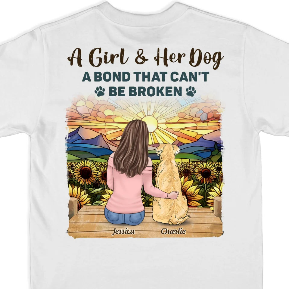 Fourrure, amour et bonheur - T-shirt unisexe personnalisé avec imprimé au dos pour chien, sweat-shirt à capuche - Cadeau pour propriétaires et amoureux des animaux