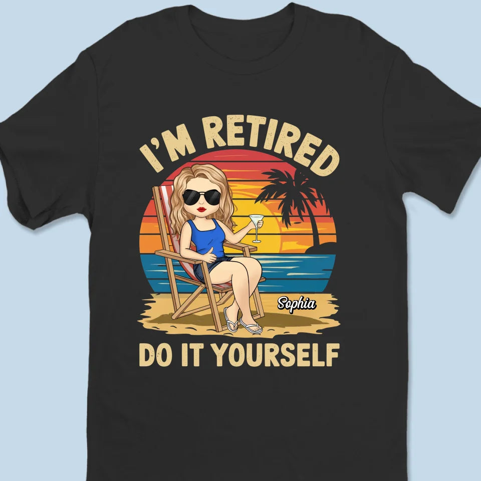 Je ne suis plus disponible à partir de maintenant - T-shirt unisexe personnalisé, T-shirt premium, sweat à capuche - Appréciation, cadeau de retraite pour collègues, amis de travail, collègues, membres de la famille