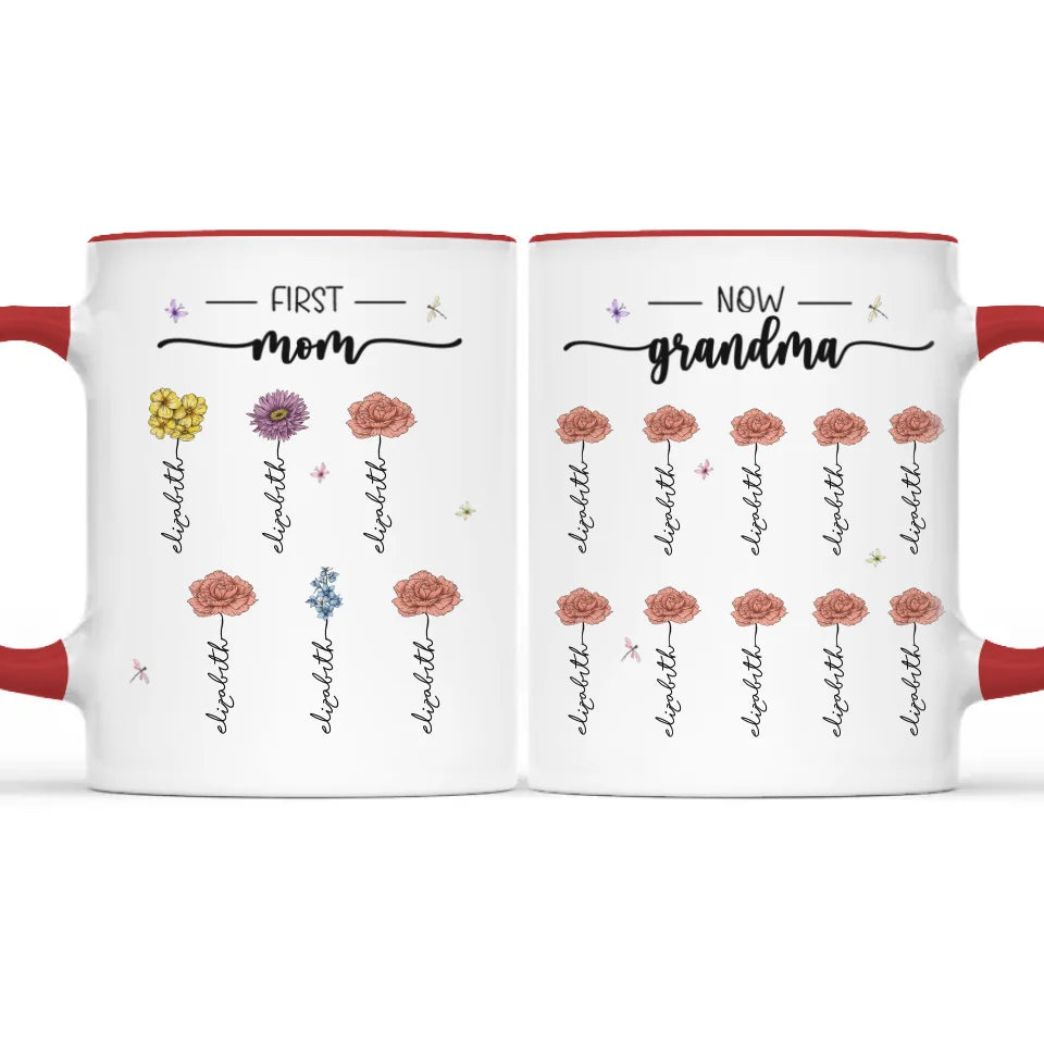 Nous sommes nés de l'amour, l'amour est notre mère - Tasse personnalisée avec accents pour la famille - Fête des mères, cadeau pour maman, grand-mère