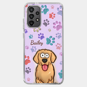 Les animaux de compagnie sont la meilleure thérapie ! Coque de téléphone transparente personnalisée avec effet gonflable 3D pour chien et chat ! Cadeau pour les propriétaires et les amoureux des animaux.