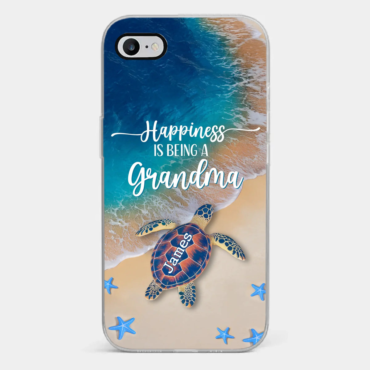 L'amour de grand-mère est la vigne qui relie les générations - Coque de téléphone transparente personnalisée avec effet gonflé en 3D - Cadeau pour maman et grand-mère