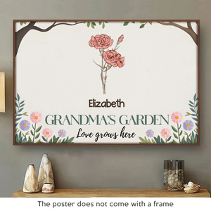 Chaque jour avec toi est une bénédiction, grand-mère - Affiche horizontale personnalisée pour la famille - Cadeau pour maman, grand-mère