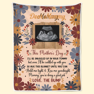 Couverture personnalisée avec photo « Petites mains, petits pieds, grand amour » - Couverture personnalisée pour la famille - Cadeau pour la fête des mères, la baby shower, la première maman