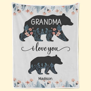 Les petits-enfants rendent la vie plus belle ! Couverture familiale personnalisée ! Cadeau pour maman et grand-mère