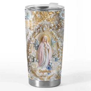 Mon cœur trouve la paix - Gobelet personnalisé avec effet gonflable 3D imprimé pour la famille - Cadeau pour vous-même, vos meilleurs amis, vos frères et sœurs, les membres de votre famille